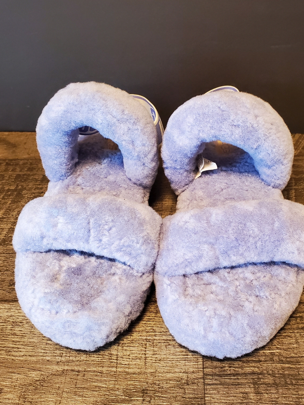 UGG Women's Fluff Slide Sandal - Lavender Shearling - Picture 2 of 5
